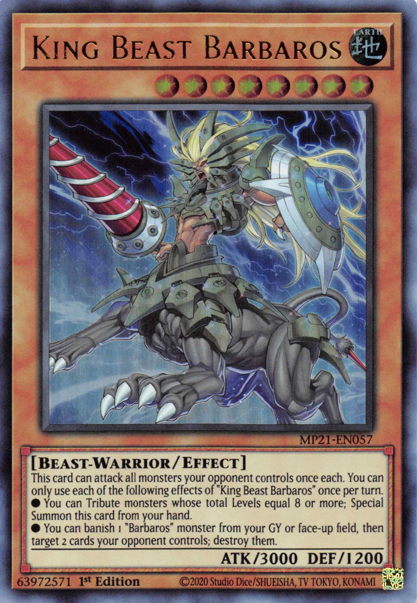 King Beast Barbaros [MP21-EN057] Ultra Rare | Exor Games Summserside