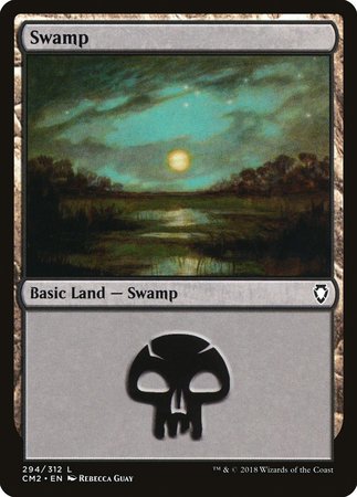 Swamp (294) [Commander Anthology Volume II] | Exor Games Summserside