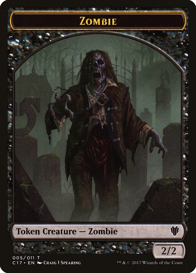 Vampire // Zombie Double-sided Token [Commander 2017 Tokens] | Exor Games Summserside