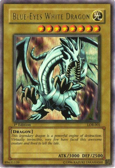 Blue-Eyes White Dragon [LOB-001] Ultra Rare | Exor Games Summserside