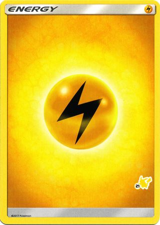 Lightning Energy (Pikachu Stamp #21) [Battle Academy 2020] | Exor Games Summserside