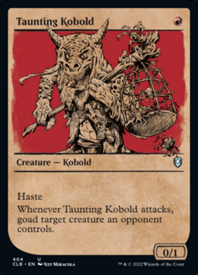 Taunting Kobold (Showcase) [Commander Legends: Battle for Baldur's Gate] | Exor Games Summserside