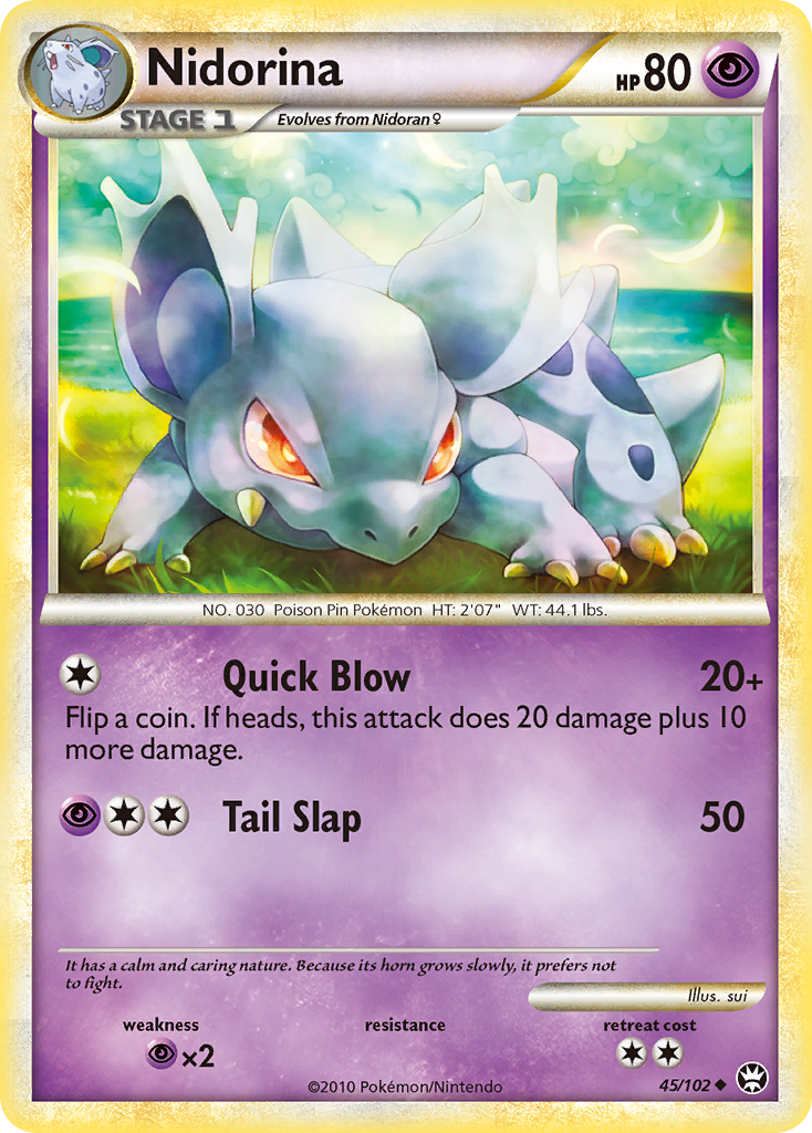 Nidorina (45/102) [HeartGold & SoulSilver: Triumphant] | Exor Games Summserside