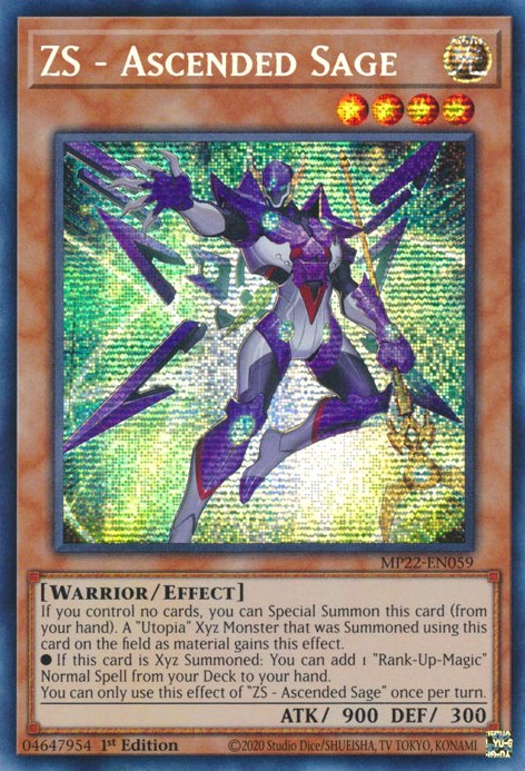 ZS - Ascended Sage [MP22-EN059] Prismatic Secret Rare | Exor Games Summserside