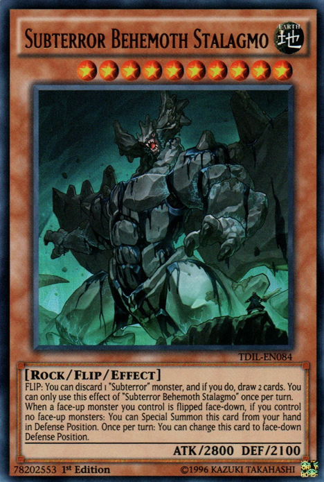 Subterror Behemoth Stalagmo [TDIL-EN084] Ultra Rare | Exor Games Summserside