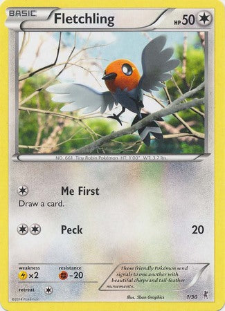 Fletchling (1/30) [XY: Trainer Kit 1 - Bisharp] | Exor Games Summserside