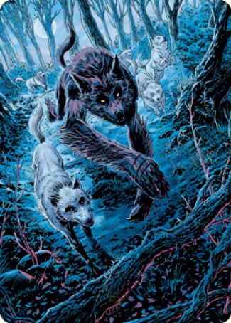 Untamed Pup Art Card [Innistrad: Midnight Hunt Art Series] | Exor Games Summserside