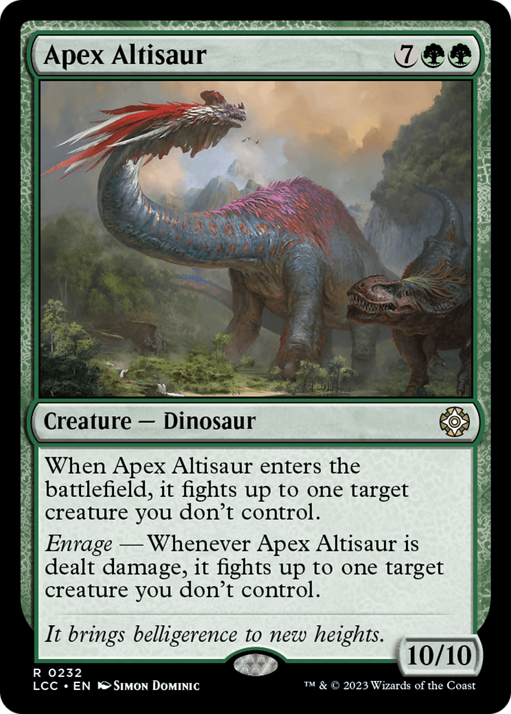 Apex Altisaur [The Lost Caverns of Ixalan Commander] | Exor Games Summserside