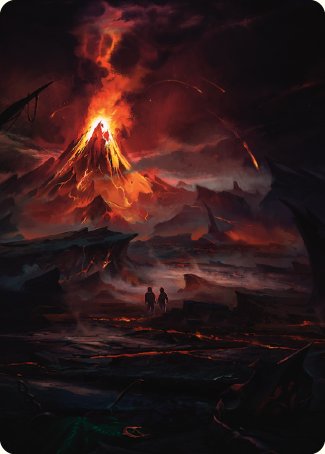 Valley of Gorgoroth Art Card [The Lord of the Rings: Tales of Middle-earth Art Series] | Exor Games Summserside