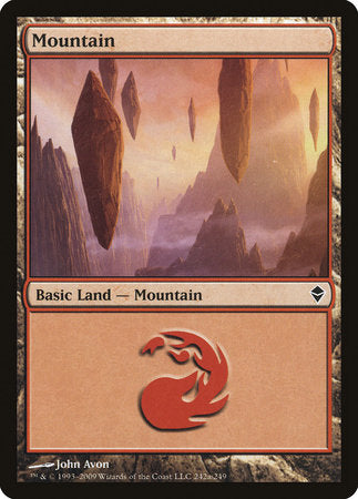 Mountain (242a) [Zendikar] | Exor Games Summserside