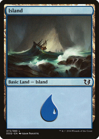 Island (72) [Duel Decks: Blessed vs. Cursed] | Exor Games Summserside