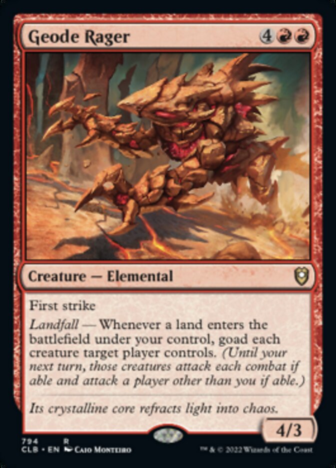 Geode Rager [Commander Legends: Battle for Baldur's Gate] | Exor Games Summserside