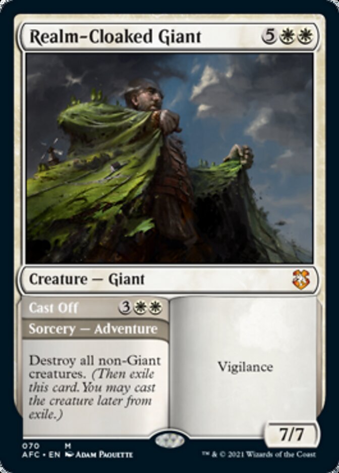 Realm-Cloaked Giant // Cast Off [Dungeons & Dragons: Adventures in the Forgotten Realms Commander] | Exor Games Summserside
