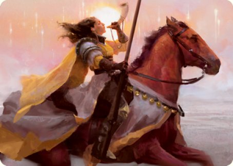 Sunrise Cavalier Art Card [Innistrad: Midnight Hunt Art Series] | Exor Games Summserside