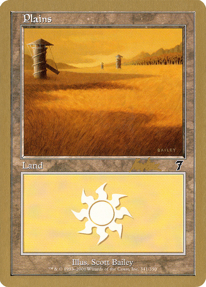 Plains (bk341) (Brian Kibler) [World Championship Decks 2002] | Exor Games Summserside