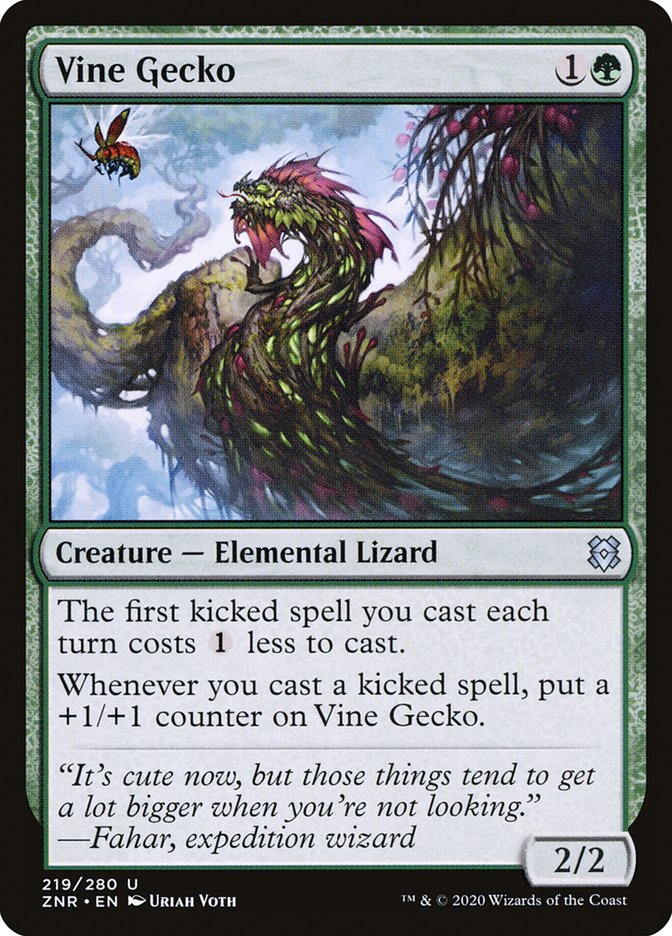 Vine Gecko [Zendikar Rising] | Exor Games Summserside