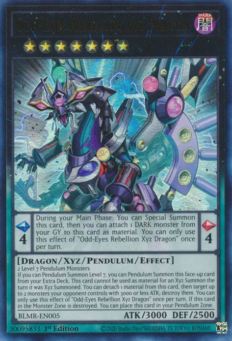 Odd-Eyes Rebellion Xyz Dragon [BLMR-EN005] Ultra Rare | Exor Games Summserside