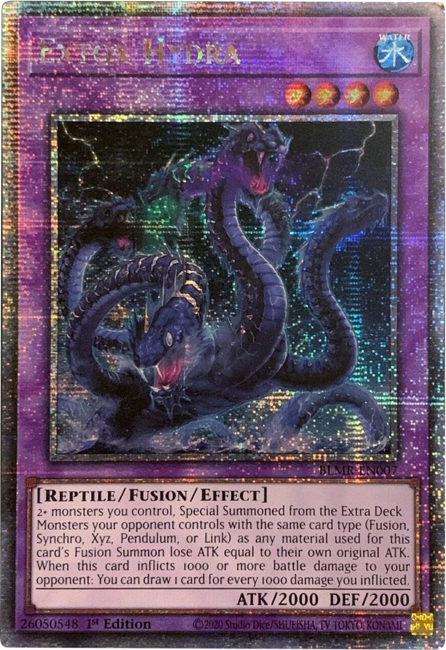 Extox Hydra [BLMR-EN007] Quarter Century Secret Rare | Exor Games Summserside
