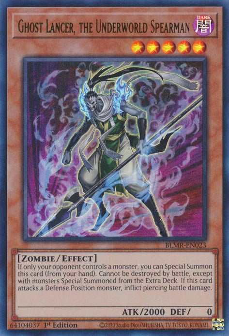 Ghost Lancer, the Underworld Spearman [BLMR-EN023] Ultra Rare | Exor Games Summserside