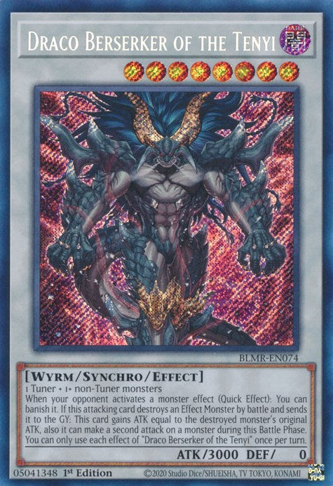 Draco Berserker of the Tenyi [BLMR-EN074] Secret Rare | Exor Games Summserside