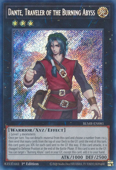 Dante, Traveler of the Burning Abyss [BLMR-EN081] Secret Rare | Exor Games Summserside