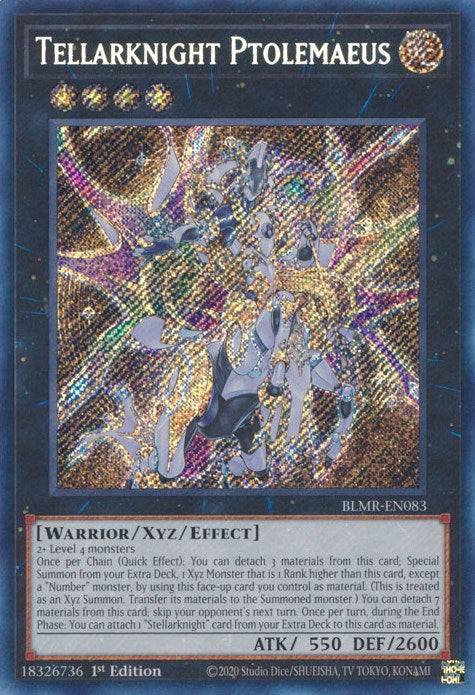 Tellarknight Ptolemaeus [BLMR-EN083] Secret Rare | Exor Games Summserside