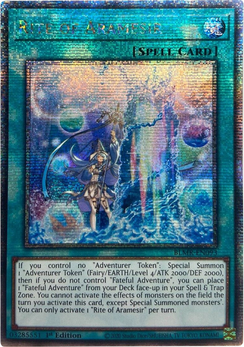 Rite of Aramesir [BLMR-EN093] Quarter Century Secret Rare | Exor Games Summserside