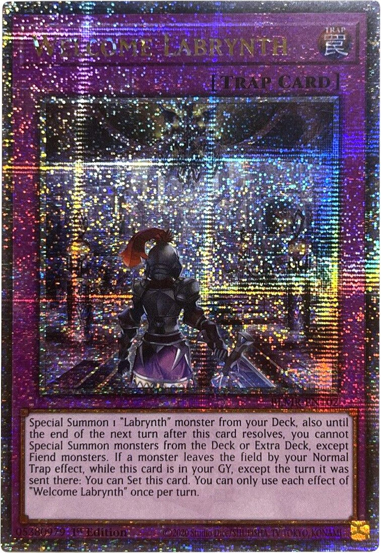 Welcome Labrynth [BLMR-EN102] Quarter Century Secret Rare | Exor Games Summserside