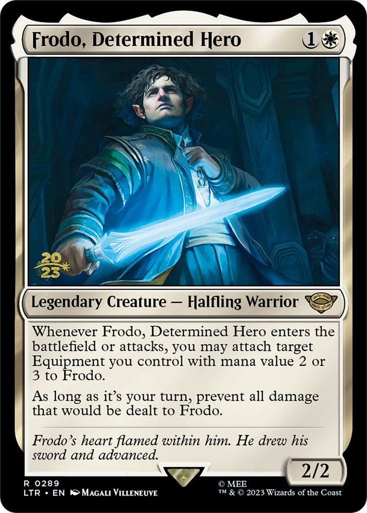 Frodo, Determined Hero [The Lord of the Rings: Tales of Middle-Earth Prerelease Promos] | Exor Games Summserside