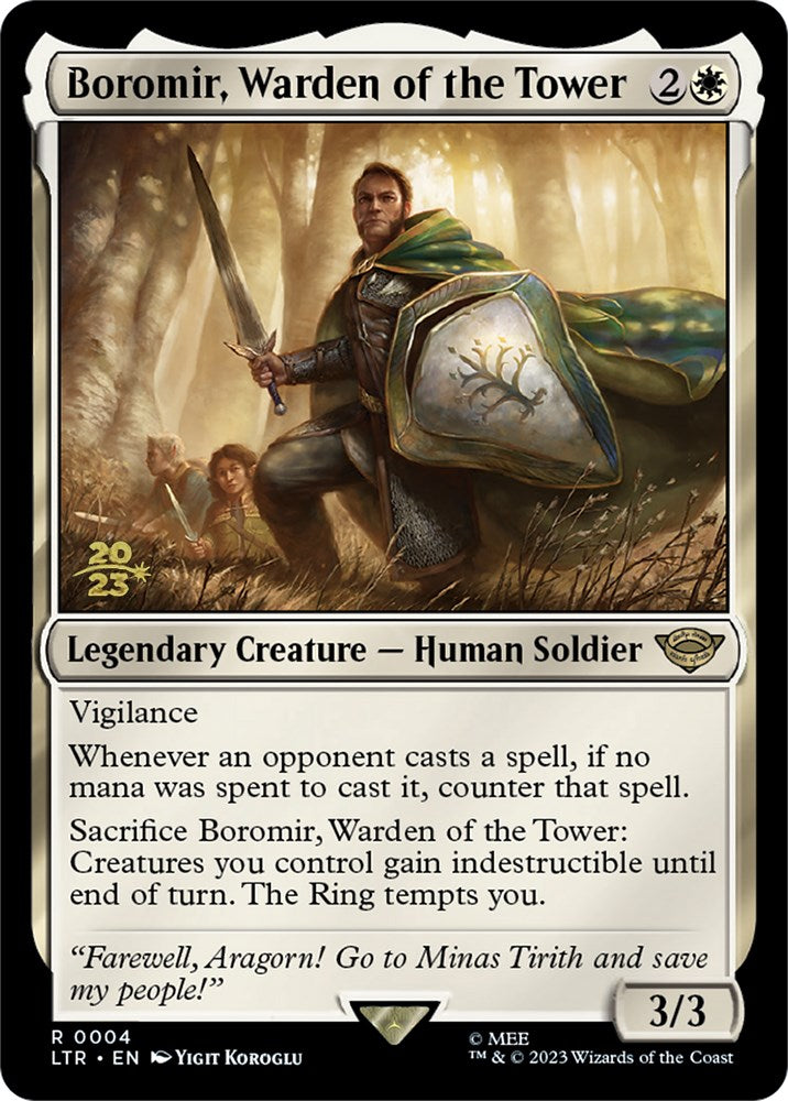 Boromir, Warden of the Tower [The Lord of the Rings: Tales of Middle-Earth Prerelease Promos] | Exor Games Summserside