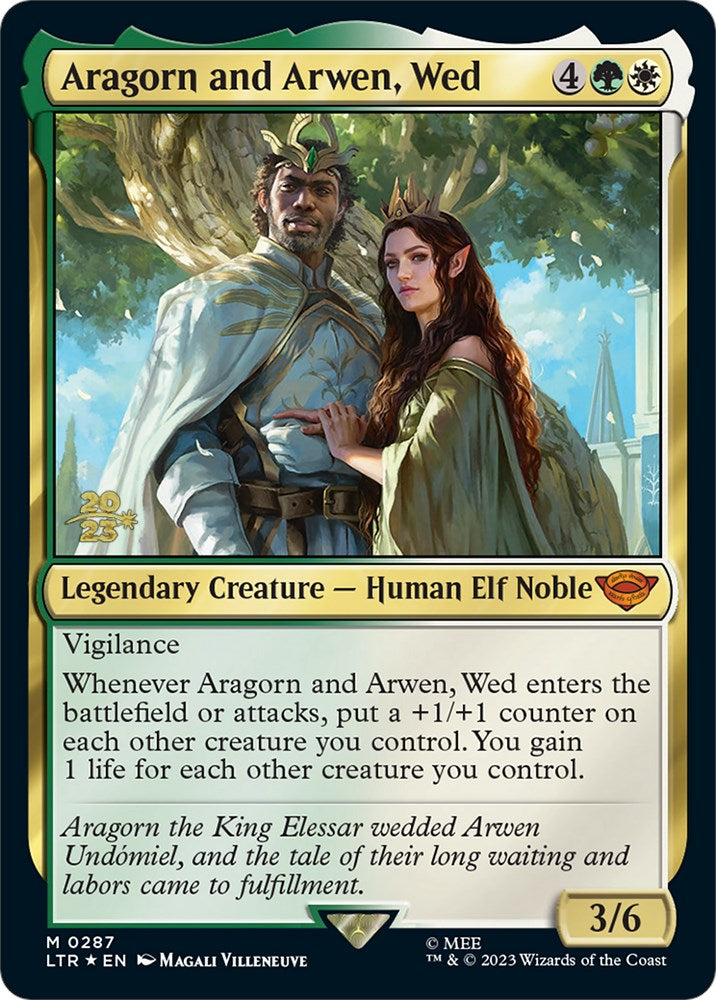 Aragorn and Arwen, Wed [The Lord of the Rings: Tales of Middle-Earth Prerelease Promos] | Exor Games Summserside