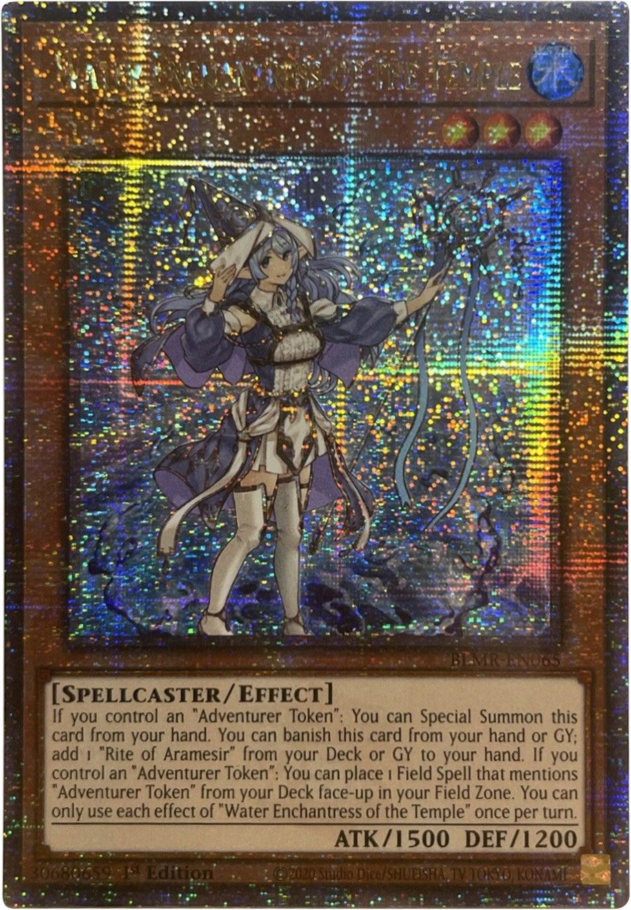 Water Enchantress of the Temple [BLMR-EN065] Quarter Century Secret Rare | Exor Games Summserside