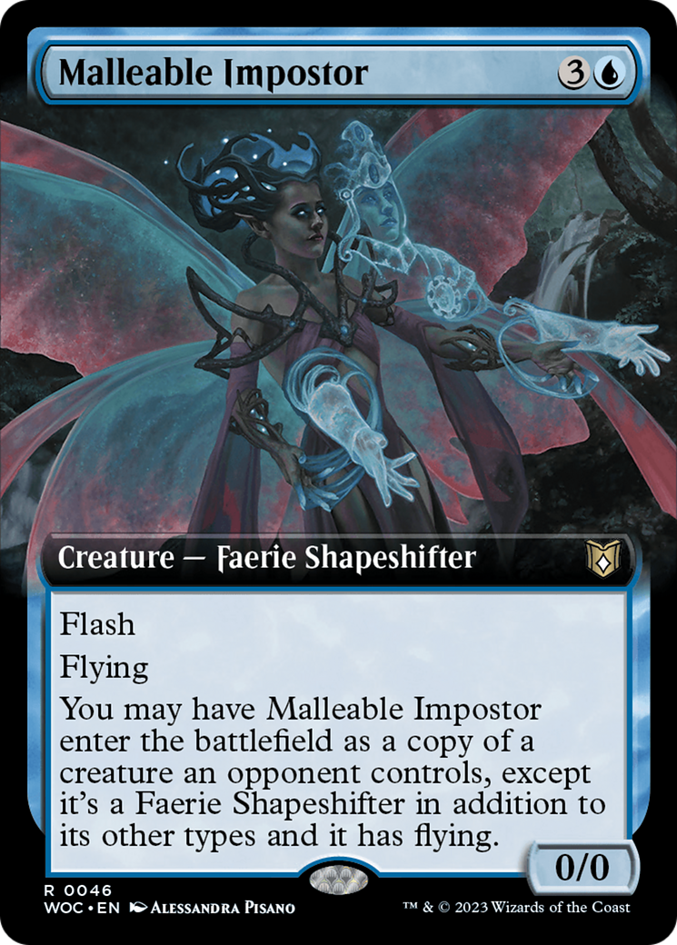 Malleable Impostor (Extended Art) [Wilds of Eldraine Commander] | Exor Games Summserside