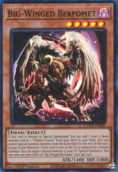 Big-Winged Berfomet [DUNE-EN004] Super Rare | Exor Games Summserside