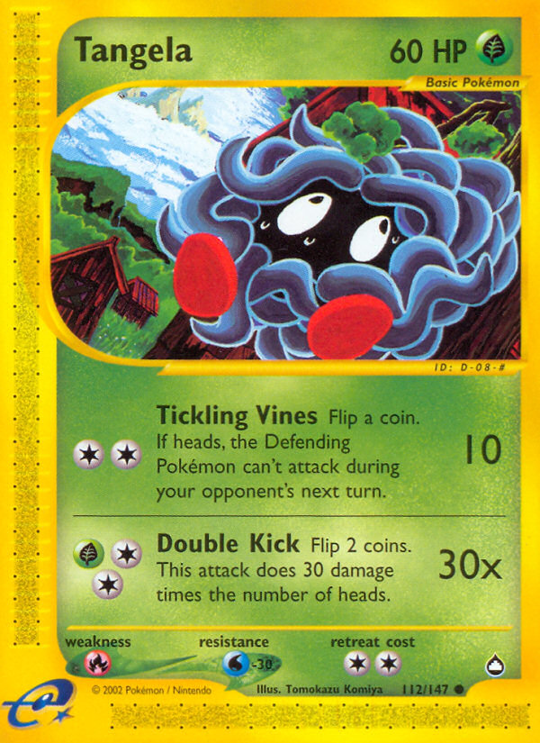 Tangela (112/147) [Aquapolis] | Exor Games Summserside