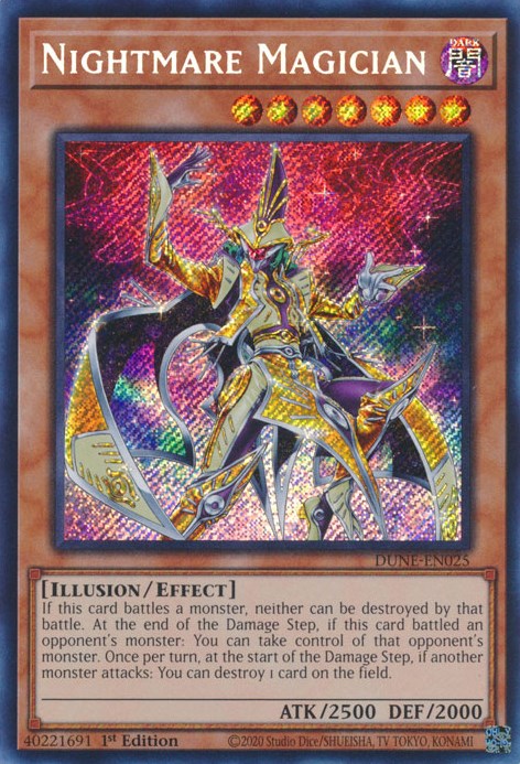 Nightmare Magician [DUNE-EN025] Secret Rare | Exor Games Summserside