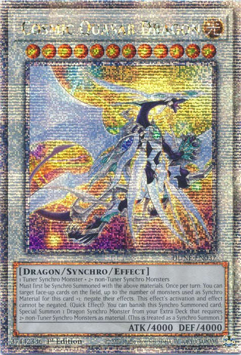 Cosmic Quasar Dragon [DUNE-EN037] Quarter Century Secret Rare | Exor Games Summserside