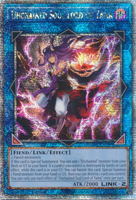 Unchained Soul Lord of Yama [DUNE-EN049] Quarter Century Secret Rare | Exor Games Summserside