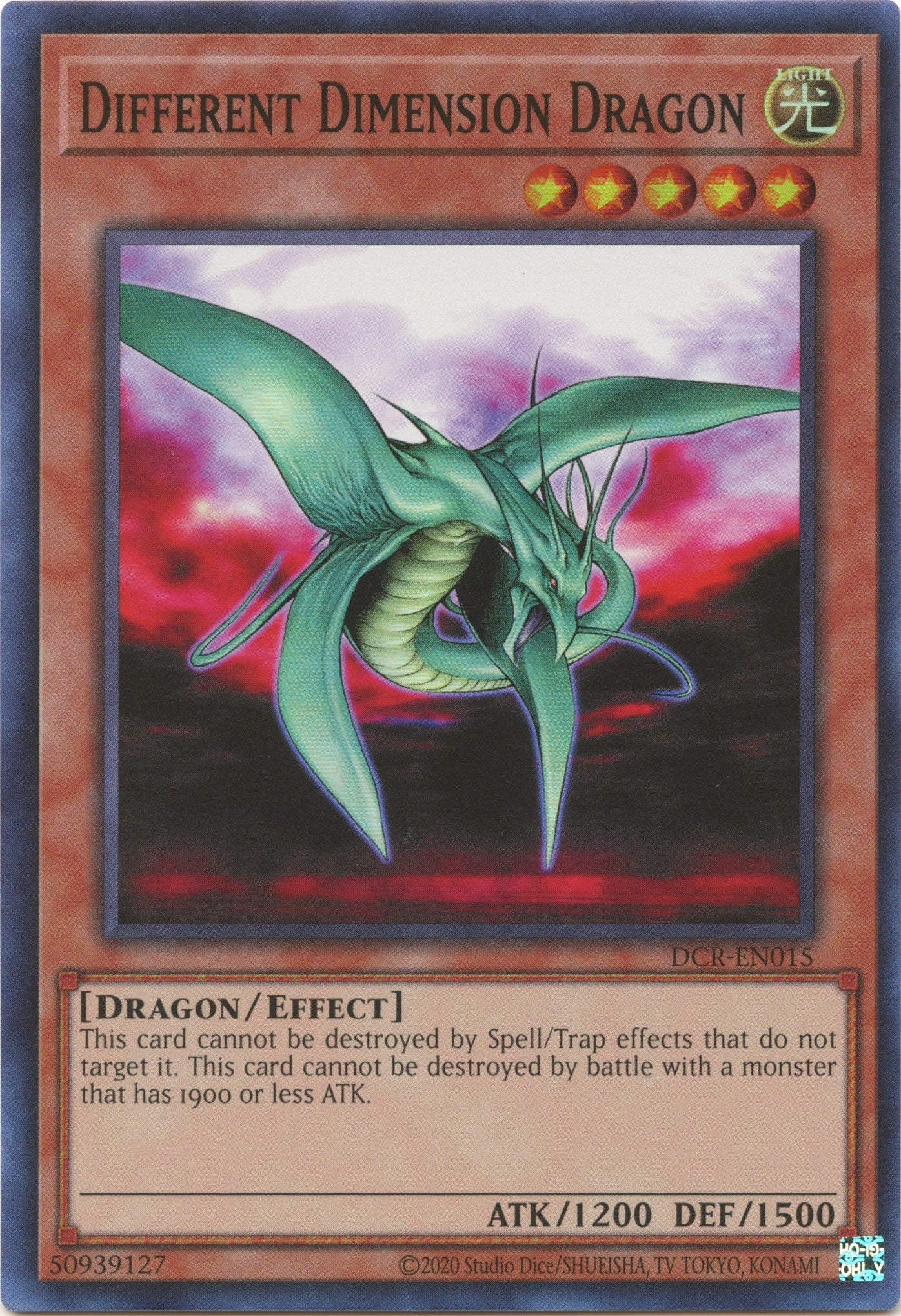 Different Dimension Dragon (25th Anniversary) [DCR-EN015] Super Rare | Exor Games Summserside