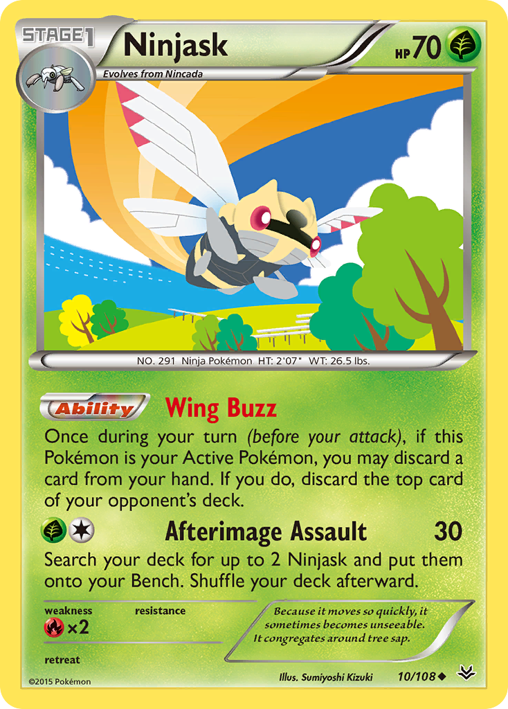 Ninjask (10/108) [XY: Roaring Skies] | Exor Games Summserside