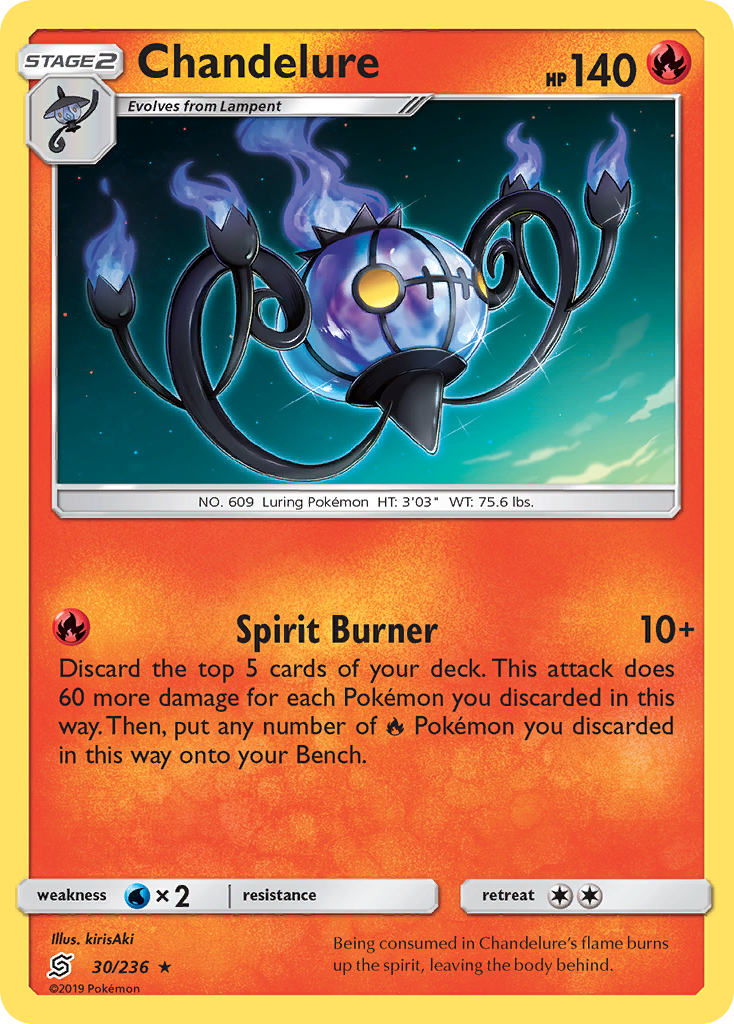 Chandelure (30/236) [Sun & Moon: Unified Minds] | Exor Games Summserside