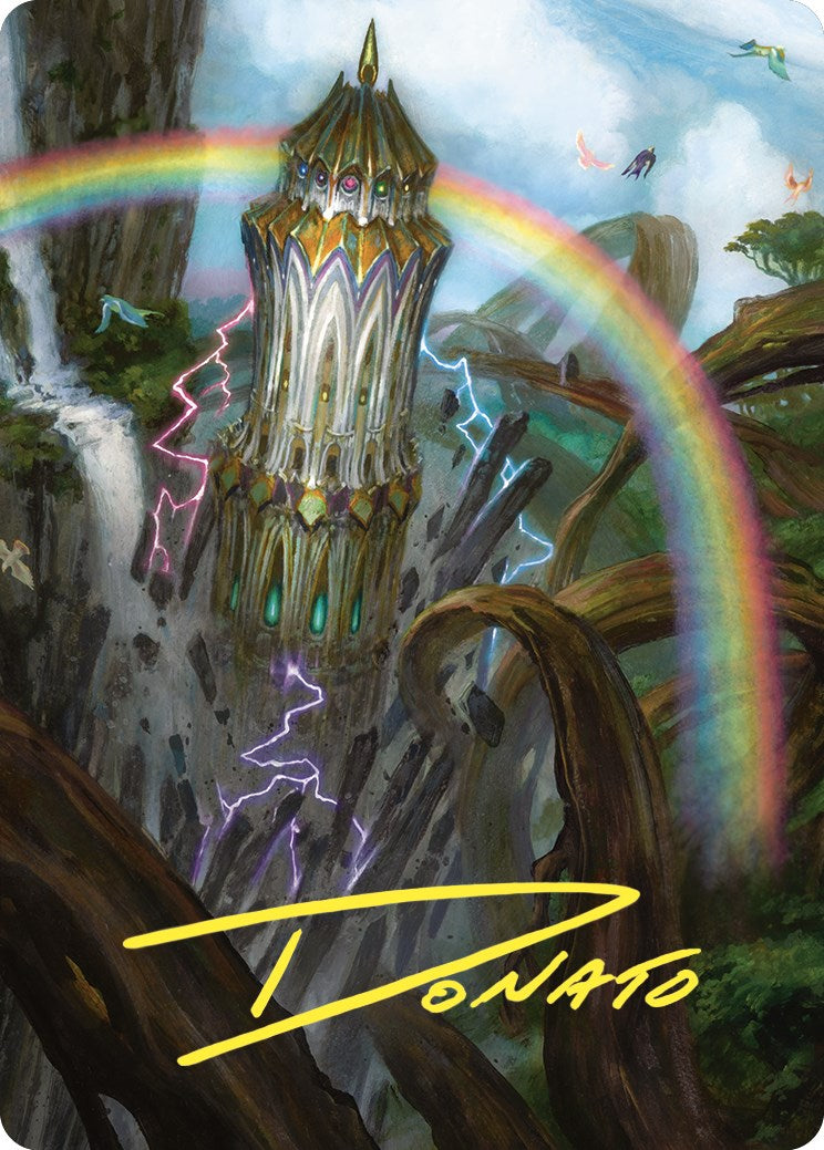 Command Tower Art Card (Gold-Stamped Signature) [Commander Masters Art Series] | Exor Games Summserside