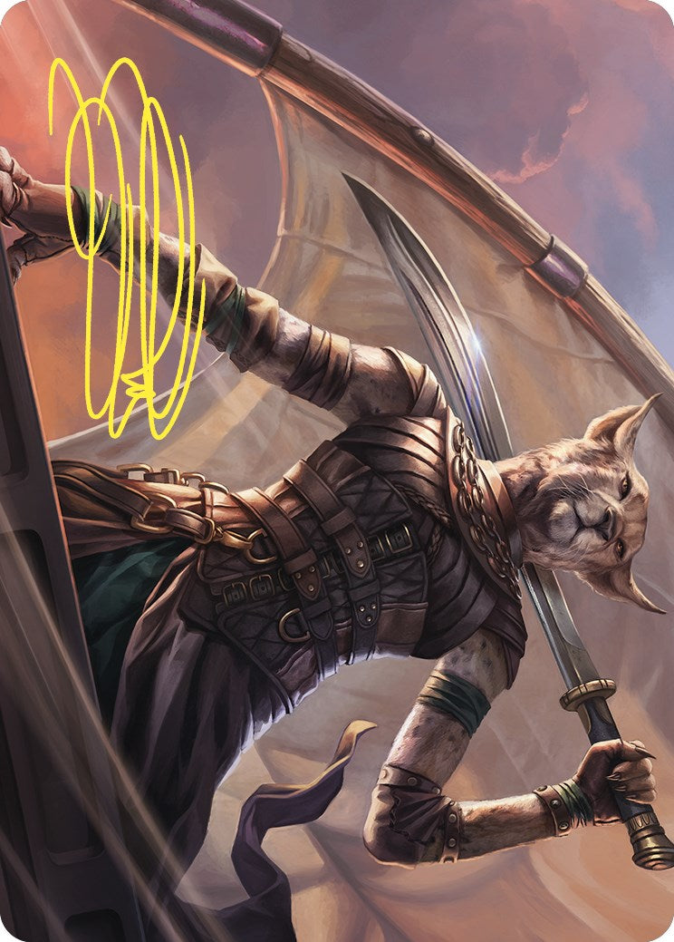 Mirri, Weatherlight Duelist Art Card (Gold-Stamped Signature) [Commander Masters Art Series] | Exor Games Summserside