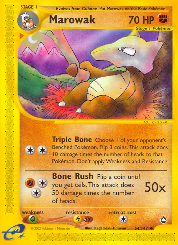 Marowak (54/147) [Aquapolis] | Exor Games Summserside