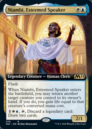 Niambi, Esteemed Speaker (Extended Art) [Core Set 2021] | Exor Games Summserside