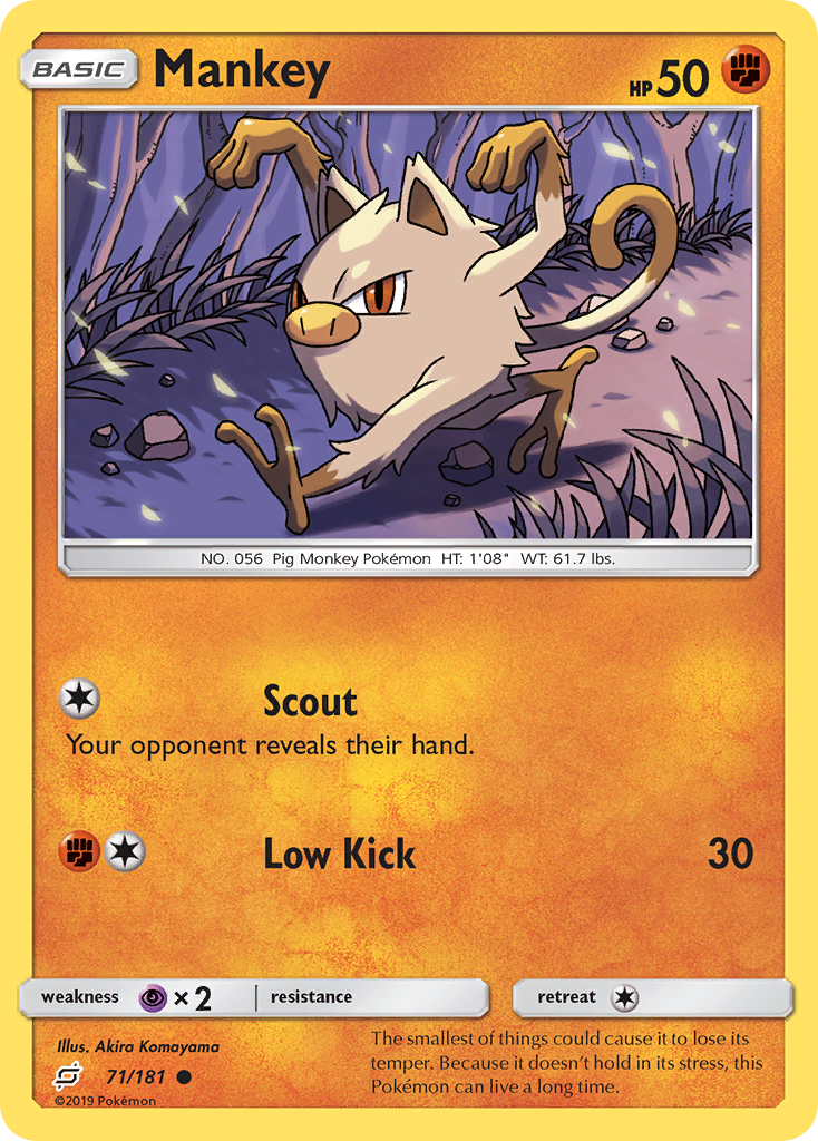 Mankey (71/181) [Sun & Moon: Team Up] | Exor Games Summserside