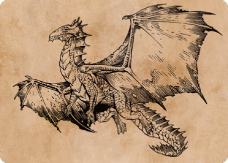 Ancient Bronze Dragon Art Card (58) [Commander Legends: Battle for Baldur's Gate Art Series] | Exor Games Summserside