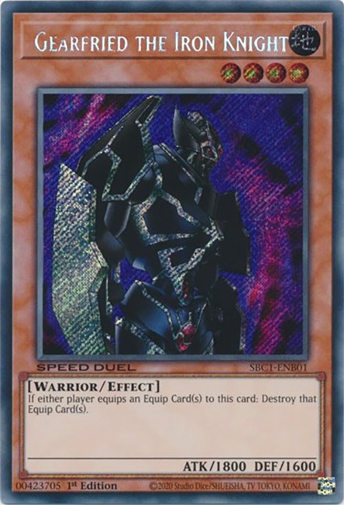 Gearfried the Iron Knight [SBC1-ENB01] Secret Rare | Exor Games Summserside