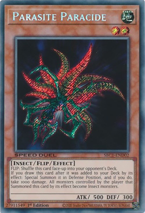 Parasite Paracide [SBC1-END02] Secret Rare | Exor Games Summserside