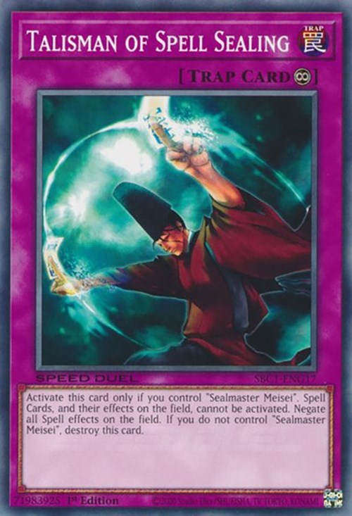 Talisman of Spell Sealing [SBC1-ENG17] Common | Exor Games Summserside